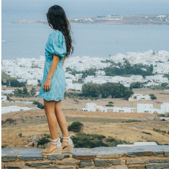 Modatrova Stilvi Raffia Espadrille Wedges Ankle Tie Natural EU 38 - Picture 3 of 16